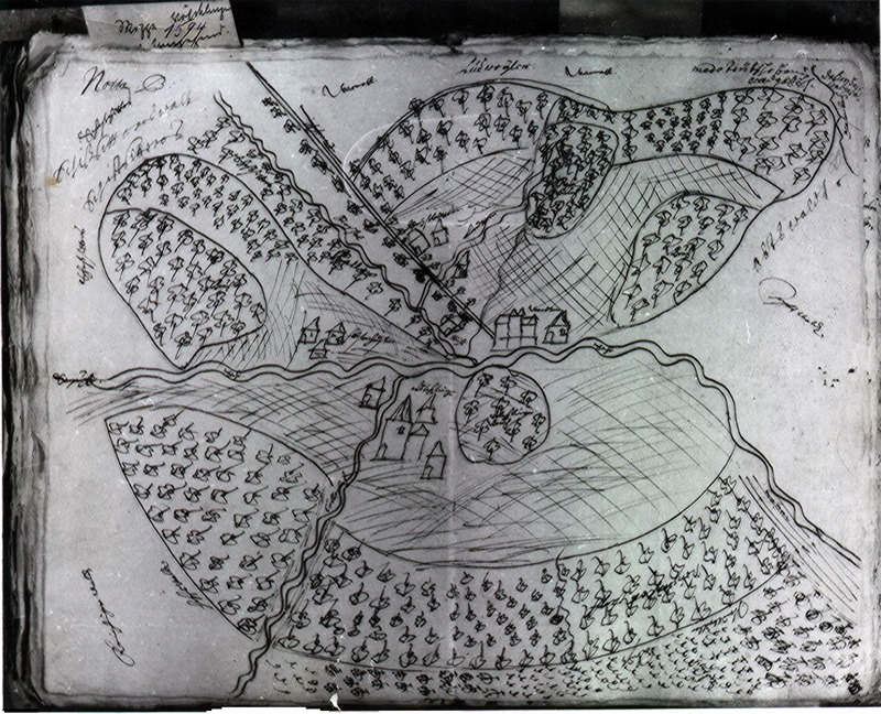 Die älteste Karte von Völklingen aus dem Jahre 1594